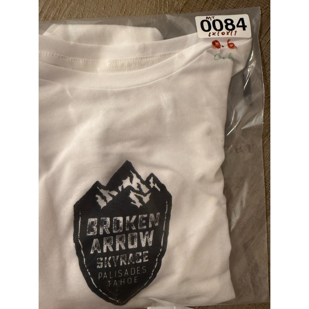 Salomon Broken Arrow Skyrace Running Shirt White Mens Sz M Performance Athletic - Picture 14 of 14